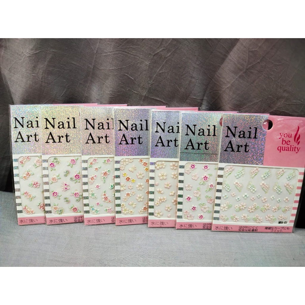 NAIL ART STICKER美甲贴纸 3D 立体花甲贴纸