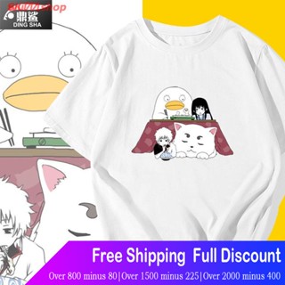 SKTT1 เสื้อยืดลำลอง Wu77 Shop New เสื้อยืดพิมพ์ลาย Gintama Sakata Silver Spring Animation สําหรับผู้ชาย 1 Discount _08