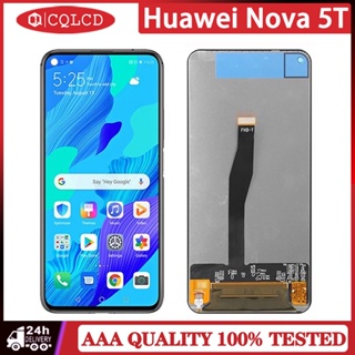 Huawei Nova 5T จอแสดงผล LCD หน้าจอสัมผัส Digitizer แบบเปลี่ยน