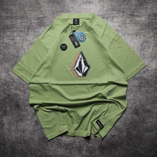 เสื้อยืดแบรนด์เนม VOLCOM สีเขียว