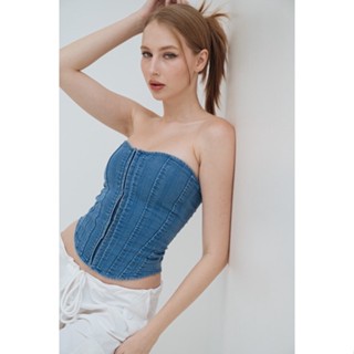 JEAN TOP CORSETยีนแบบผูกด้านหลัง