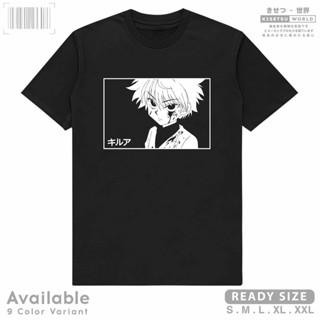 Killua ZOLDYCK HUNTER x HUNTER GON FREECSS HXH เสื้อยืดลําลองแขนสั้นพิมพ์ลาย x 6204 Kisetsu สไตล์ญี่ปุ่น เรียบง่ายม_02