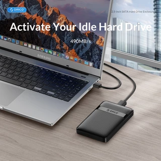 Orico HDD Case 2.5 นิ้ว SATA เป็น USB3.0 Type-C HDD Enclosure 6Gbps Max USB-C ภายนอก SATA HDD Enclosure รองรับ Auto-Sleep(2577U3-V1)