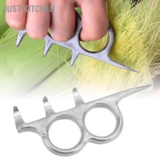 Just Kitchen อลูมิเนียมอัลลอยด์ข้าวโพด Husker ความแข็งสูงเครื่องมือปอกเปลือกข้าวโพด Gadgets ครัว