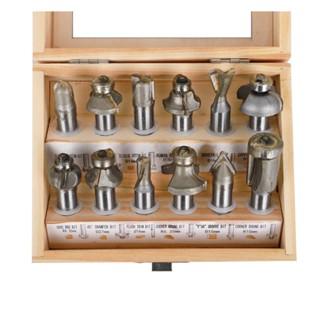 ROUTER ชุดดอกเราเตอร์ EUROX 12.7 มม. แพ็ก 12 ชิ้นROUTER BIT SET EUROX 12.7MM 12PCS