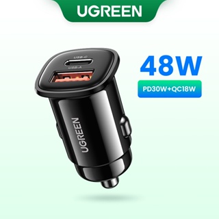 Ugreen ที่ชาร์จกล้องติดรถยนต์ USB 30W QC4.0 QC3.0 Type C PD สําหรับ iPhone 14 13 12 11 XiaoMi Realme