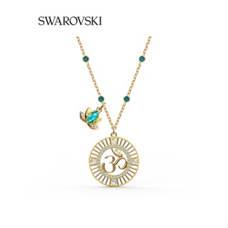 [เคาน์เตอร์ของแท้] พร้อมส่ง SWAROVSKI SYMBOL SWAROVSKI สร้อยคอโซ่ รูปดอกบัว คลาสสิก ของขวัญ สําหรับผู้หญิง