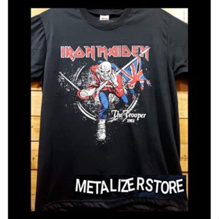 เสื้อยืด แขนสั้น พิมพ์ลายร็อคเพลง ฮาร์ดคอร์ IRON MAIDEN ORIGINAL PRAPATAN REBEL