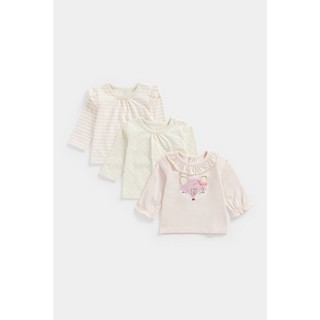 Mothercare Fox Long-Sleeved T-Shirts - 3 Pack CC561 เสื้อยืดเด็กทารก