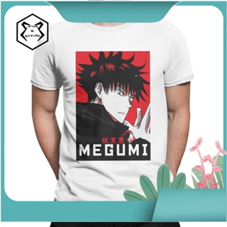 เสื้อยืดแขนสั้น คอกลม ผ้าฝ้าย พิมพ์ลายอนิเมะ Jujutsu Kaisen Megumi เหมาะกับของขวัญ สําหรับผู้ชาย_02