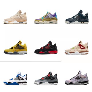 1ukt Air Jordan 4 รองเท้ากีฬา รองเท้าบาสเก็ตบอล สไตล์เรโทร 25 สี สําหรับผู้ชาย ผู้หญิง aj4 OpSG7110