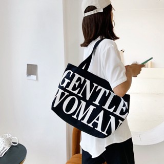 GENTLEWOMAN กระเป๋า/Canvas Tote Bag/Micro Canvas Tote Bag/GENTLEWOMAN Club/รวมกระเป๋ารุ่นซิกเนเจอร์ของแท้