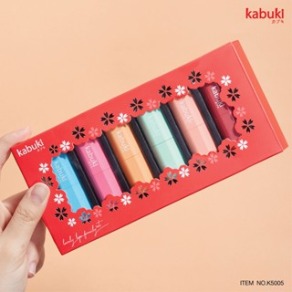 เซ็ตลิปสติก Kabuki คาบูกิ เลิฟลี่ลิป แฟมิลี่ เซ็ต 6ชิ้น รหัส K5005