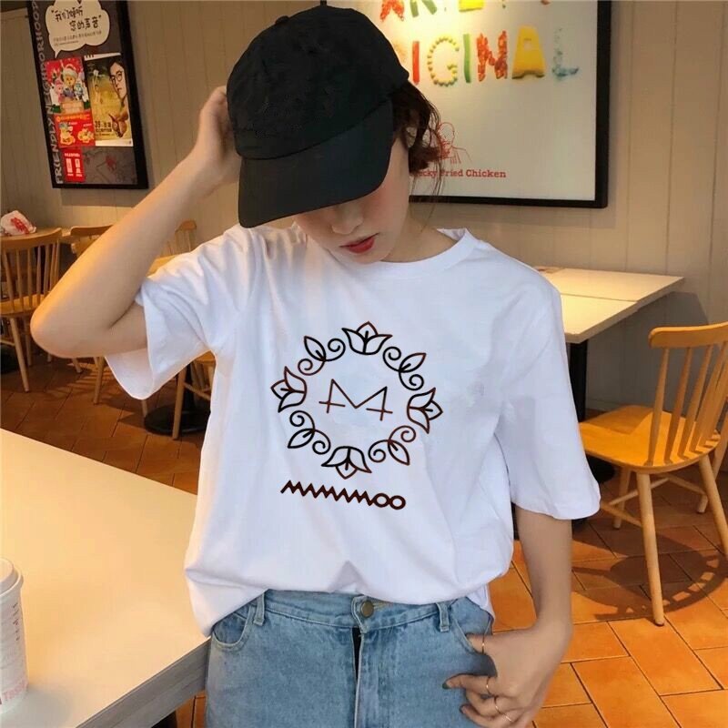 Mamamoo Kpop clothes female vintage couple clothes japanese graphic tees women clothes tshirt couple
