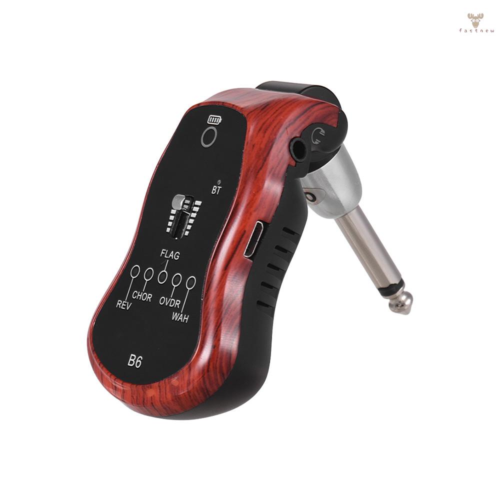 Fw เครื่องสังเคราะห์เอฟเฟคกีตาร์ แบบพกพา พร้อมเอฟเฟค 5 ชิ้น (Reverb/Chorus/Flanger/Overdrive/Wow Wah