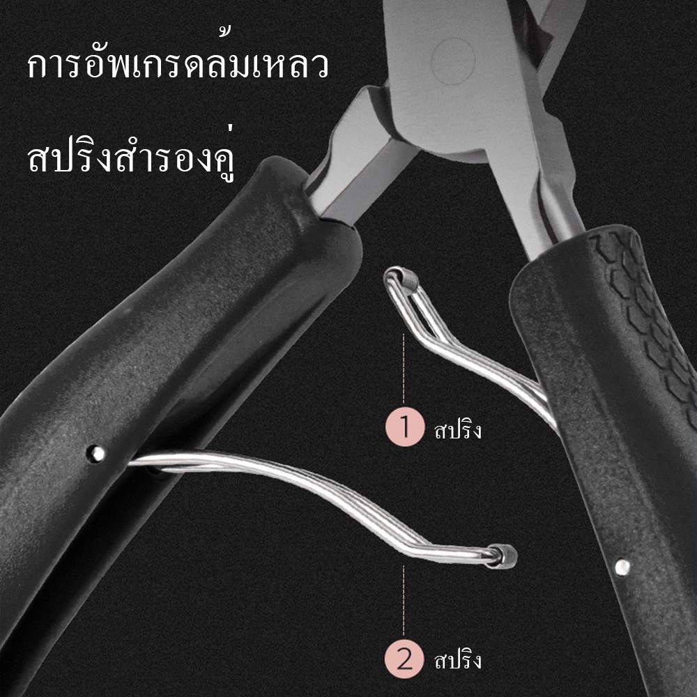 กรรไกรตัดเล็บขบ ตัดหนัง สแตนเลสคีมคู่กรรไกรพิเศษสำหรับเล็บเท้า กรรไกรตัดเล็บเท้าชุด16ชิ้น/4ชิ้นชุด - รูปที่ 3