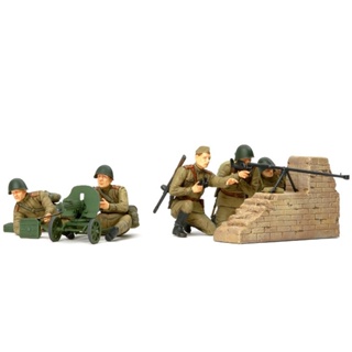 [ชุดโมเดลสเกลประกอบเอง] TAMIYA 35306 1/35 RUSSIAN INFANTRY ANTI-TANK TEAM โมเดลทามิย่าแท้ model