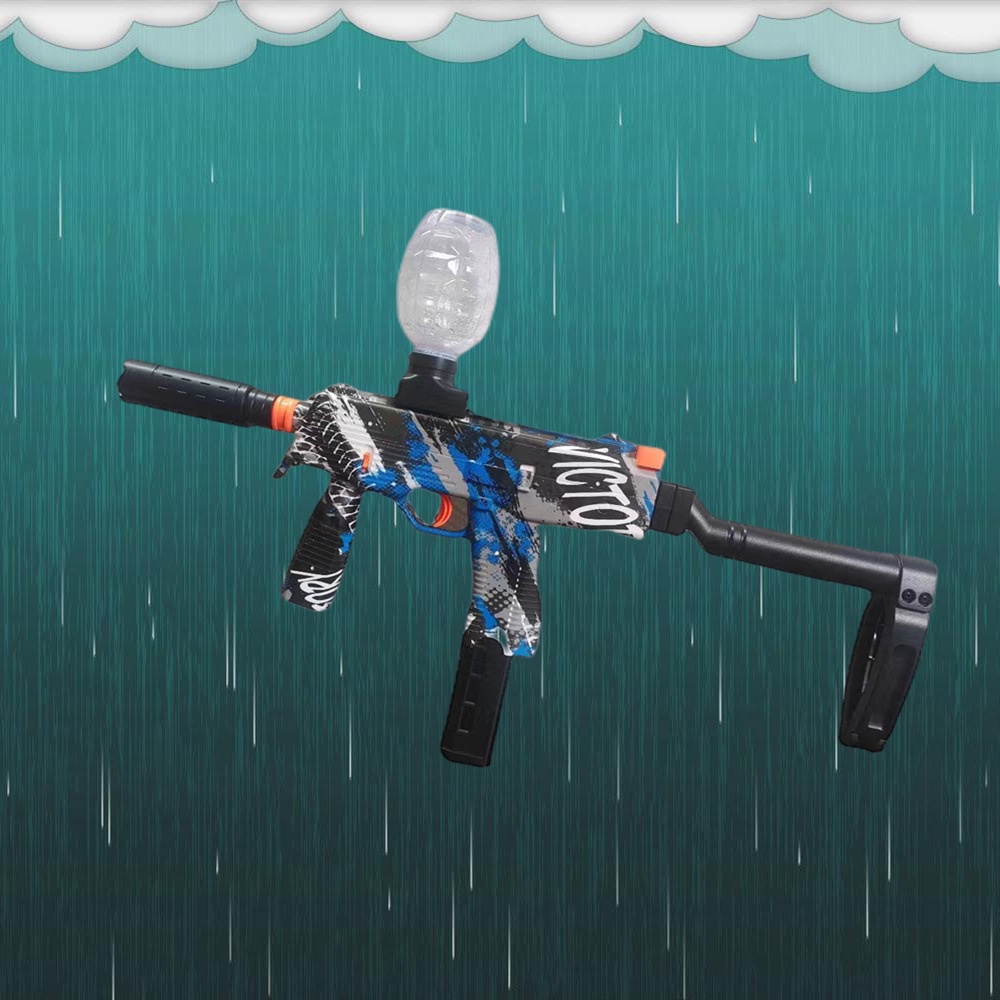 MP9 Folding Electric Water Gel Blaster Weapon Airsoft Toy Submachine