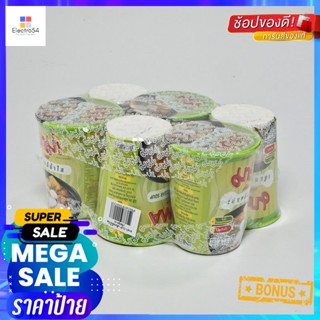 WhiteNoodles น้ำใสมาม่าคัพเส้นหมี่กึ่งสำเร็จรูป55 กรัมx6 ถ้วยMamaCup Noodles White55gx