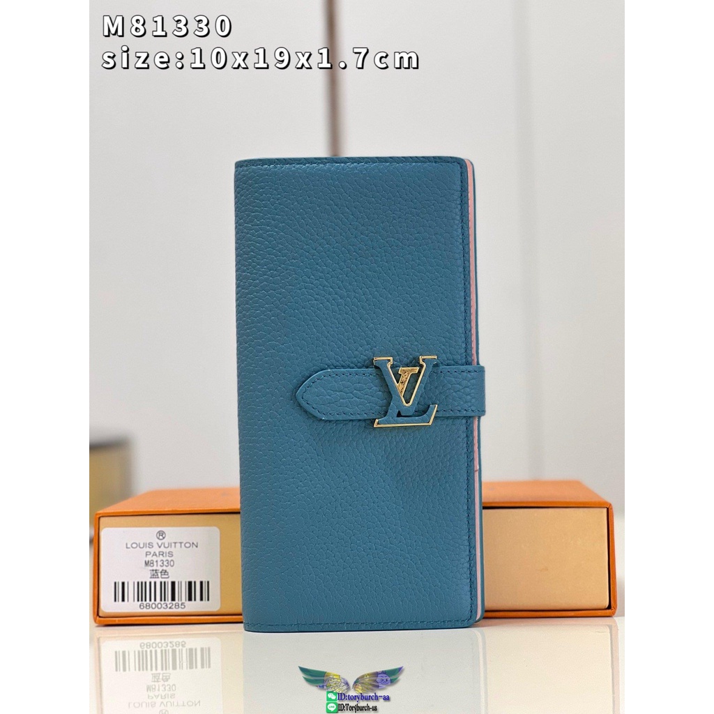 M81330 LV bifold women's long purse wallet multislots card passport holder coin pouch top quality
