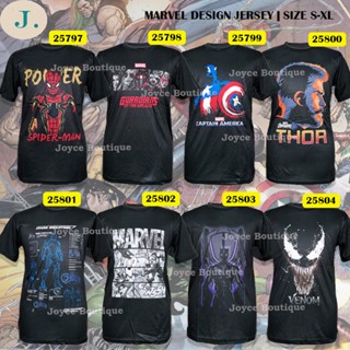 漫威 Marvel Avengers Design Jersey Unisex Tshirt Baju Hereos Spiderman, Captain America, Venom | Size S-XL_03