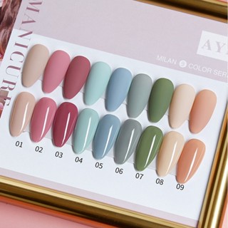 (AYR) สีเจลทาเล็บ ยาทาเล็บเจล ASฝาแหลมขวดแดง