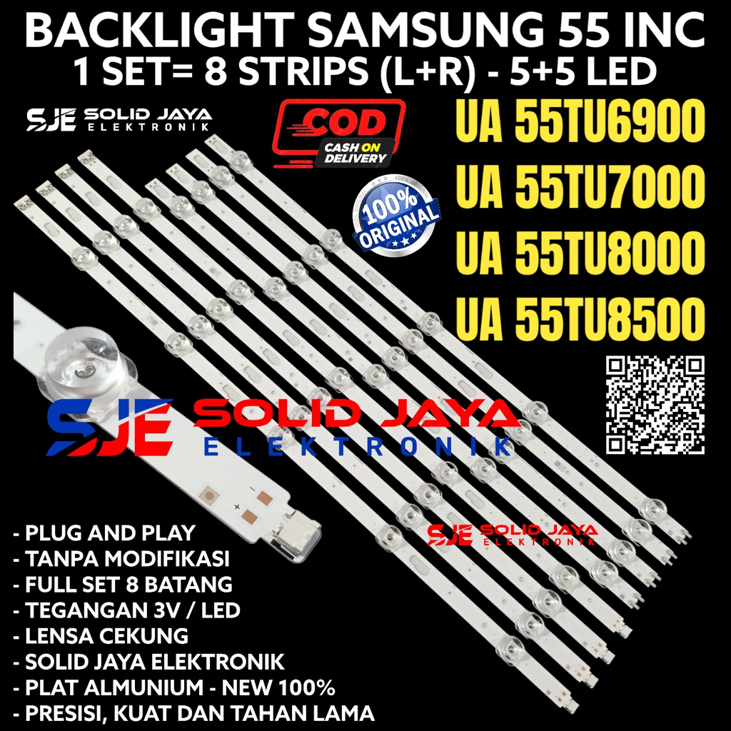 Samsung LED TV BACKLIGHT 55 INC UA 55TU6900 55TU7000 55TU8000 55TU8500 โคมไฟ BL 55TU6900K 55TU7000K 