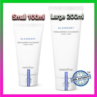 innisfree Blueberry Rebalancing 5.5 Cleanser [Large200ml, Small100ml]