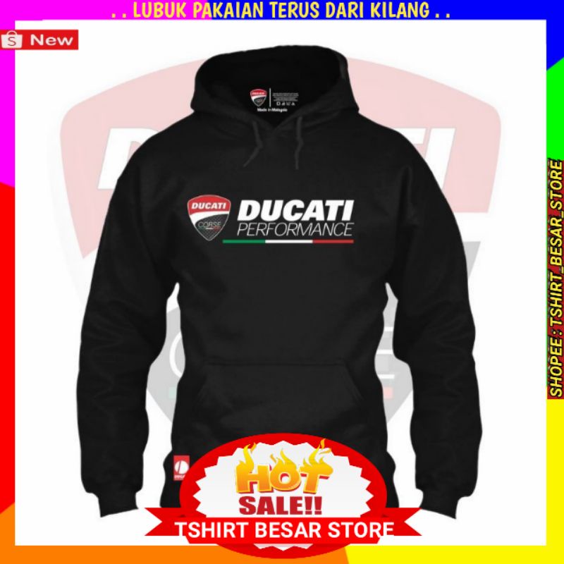 เสื้อผ้าผู้ชายแฟชั่นฤดูใบไม้ผลิกีฬาhoodies Ducati Corse Moto Gp Racingโลโก้ขนาดใหญ่เสื้อกันหนาวSlim 