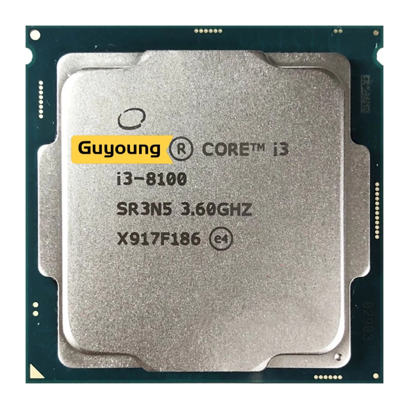 โปรเซสเซอร์ Core i3-8100 i3 8100 3.6 GHz Quad-Core Quad-Thread 6M 85W LGA 1151