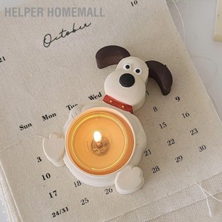 Helper HomeMall เชิงเทียนการ์ตูนลูกสุนัขรูปเชิงเทียนอโรมาเชิงเทียนรูปเชิงเทียนเครื่องประดับ