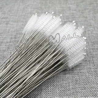 YuKi แปรงล้างหลอดดูด จุกนม ขนไนล่อน ไม่ทำให้เป็นรอย Stainless steel soft straw straw brush