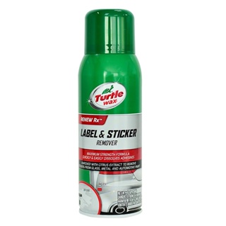 LABEL สเปรย์น้ำยาลอกฉลาก และสติ๊กเกอร์ TURTLE WAX 10 ออนซ์LABEL AND STICKER REMOVER SPRAY TURTLE WAX 10OZ