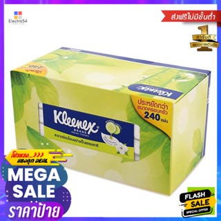 คลีเน็กซ์ แนเชอรัล กระดาษทิชชู 240 แผ่น Kleenex Natural Tissue 240 Sheetsกระดาษทิชช