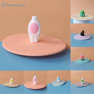 【SWTDRM】1* Silicone Cup Lid Teacup Lid Mug Glass Ceramic Mug Silicone Anti-Dust Cover-【Sweetdream】