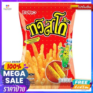 Twistko(ทวิสโก้) ทวิสโก้ ข้าวโพดอบกรอบรสบาร์บีคิว 68 ก. Twistco Corn Snack BBQ Flavor 68 g.บิสกิต, คุ้กกี้, เวเฟอร์