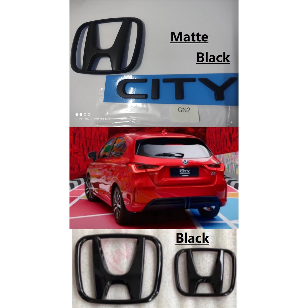 โลโก้ HONDA CITY GN2 Hatchback black /Matte black Emblems ใหม่
