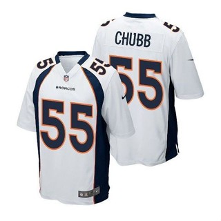 เสื้อกีฬารักบี้ ลายทีม NFL Denver Mustang Denver Broncos เสื้อกีฬาแขนสั้น ลายทีม Bradley Chubb Jersey 55 สําหรับผู้หญิง