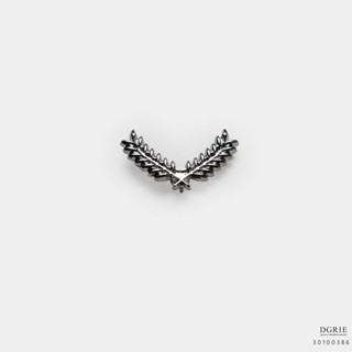 Premium Silver Fern Brooch-เข็มกลัดรูปใบเฟิร์นสีเงิน