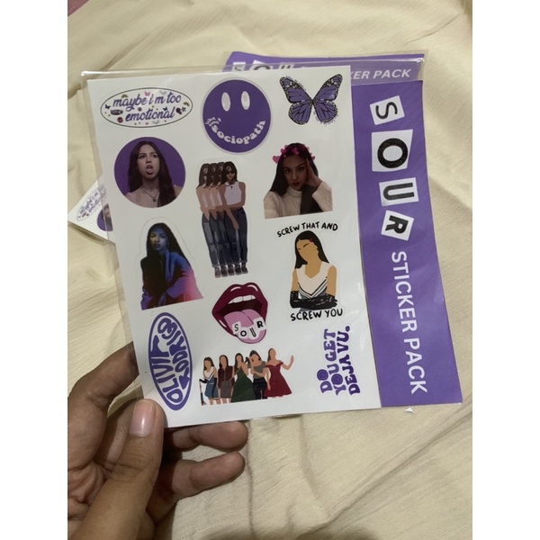 Olivia RODRIGO STICKER - SOUR OLIVIA RO - DE JAVU - DRIVER LICENSE - OLIVIA RODRIGO - CUSTOM MERCHAN