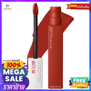 Maybelline(เมย์เบลลีน) เมย์เบลลีน ลิปสติก ซุปเปอร์ สเตย์ แมท อิ้งค์ ซิตี้ สี 117 กราวด์เบรกเกอร์ Maybelline lipstick sup