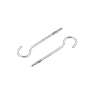 SCREW สกรูหัวห่วงตัวซี DEXZON 4X55 มม. 5 ตัวSCREW HOOKS DEXZON 4X55MM 5EA