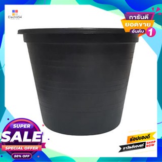 Black กระถางพลาสติกดำ TPS ขนาด 5 นิ้ว (แพ็ก 50 ชิ้น) สีดำ Black TPS plastic pot size 5 inches (Pack 50 pcs.) Black