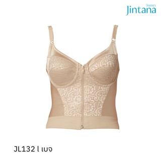 Jintana เสื้อชั้นในกระชับสัดส่วน รุ่น Basic bra รหัส JL132 สีเบจ