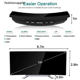 [fashionapple] นาฬิกาปลุกดิจิทัล Led อิเล็กทรอนิกส์ หรี่แสงได้ ตัวเลขขนาดใหญ่ 7 นิ้ว