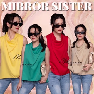 Code : 21111.1 เสื้อแขนกุด เสื้อใส่ทำงาน งานป้าย Mirrorsister