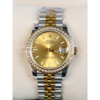 Rolex Datejust 31 mm. 2tone yellow gold diamond bezel automatic swiss movement