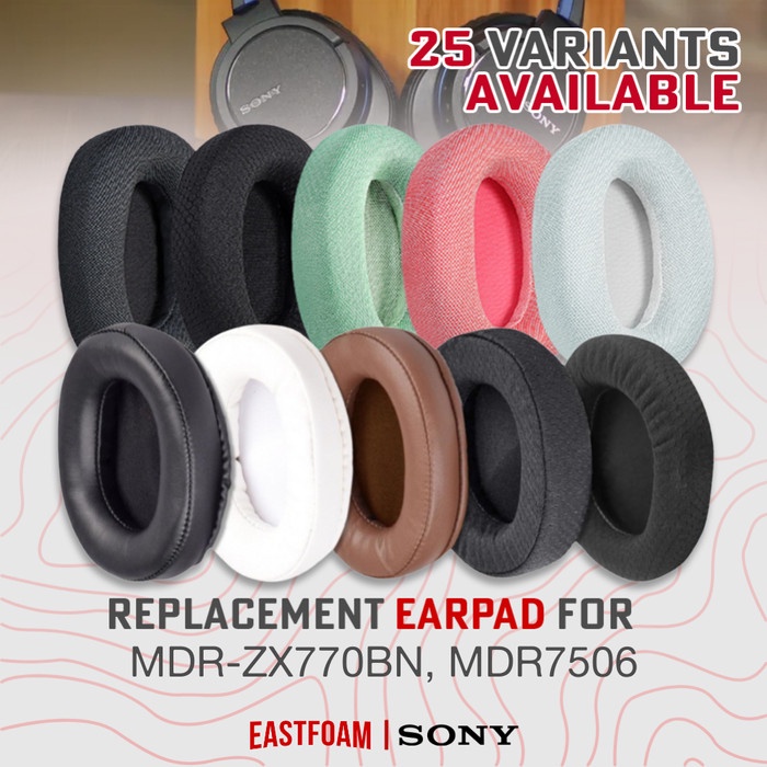 Earpad Earcup Sony ZX770BN MDR7506 ZX 770 BN MDR 7506 Pad แผ่นรองหูฟัง