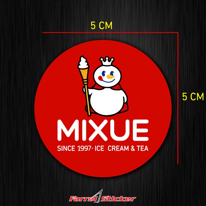 MIXUE STICKER MIXUE & TEA WRITING STICKER 1997 - กล่อง