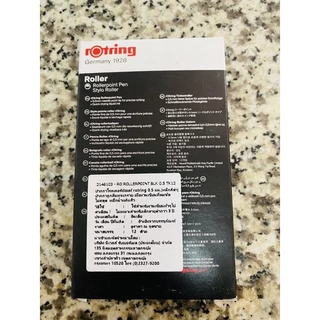 ปากการอตติ้ง Rotring ปากกาหมึกซึม 0.5mm Roller 1928 น้ำเงิน/ดำ ของแท้ เยอรมัน รอดติ้ง roting กราฟฟิก US.Station